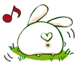 Heart Tail Rabbit sticker #277226