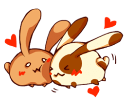 Heart Tail Rabbit sticker #277230