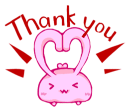 Heart Tail Rabbit sticker #277245