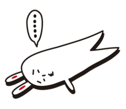 Pretty rabbit sticker #277559