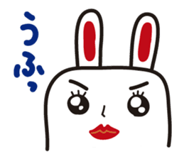 Pretty rabbit sticker #277562