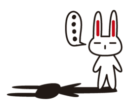 Pretty rabbit sticker #277569