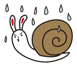 Pretty rabbit sticker #277571