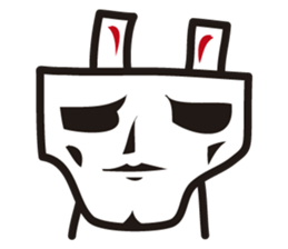 Pretty rabbit sticker #277574