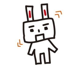 Pretty rabbit sticker #277580