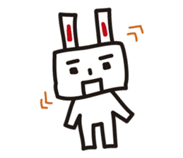 Pretty rabbit sticker #277580