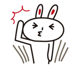 Pretty rabbit sticker #277582