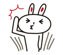 Pretty rabbit sticker #277582