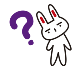 Pretty rabbit sticker #277584