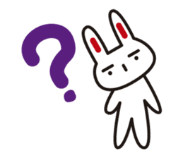 Pretty rabbit sticker #277584