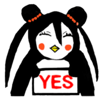 Penguin sister Japanese version sticker #277801