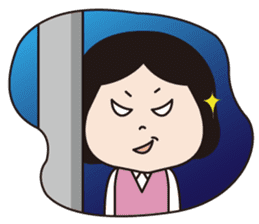 Go for it! Okame-san sticker #277906