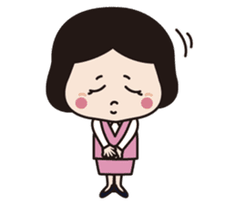 Go for it! Okame-san sticker #277921