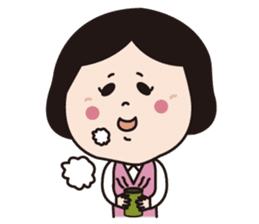 Go for it! Okame-san sticker #277926