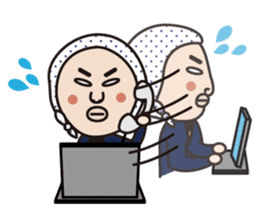 Go for it! Okame-san sticker #277927