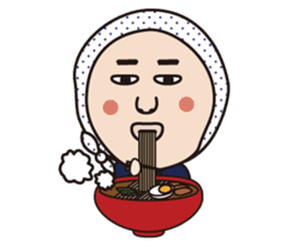 Go for it! Okame-san sticker #277929