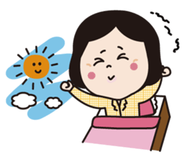 Go for it! Okame-san sticker #277932