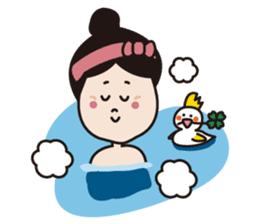 Go for it! Okame-san sticker #277934