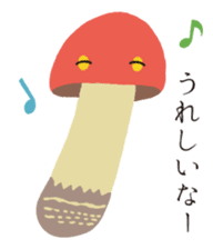 The happy-go-lucky mushrooms sticker #279908