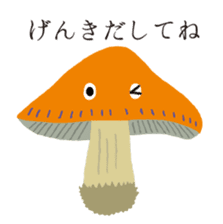 The happy-go-lucky mushrooms sticker #279909