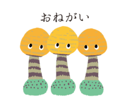 The happy-go-lucky mushrooms sticker #279914