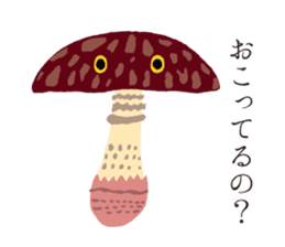 The happy-go-lucky mushrooms sticker #279920
