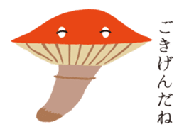 The happy-go-lucky mushrooms sticker #279927
