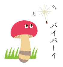 The happy-go-lucky mushrooms sticker #279936