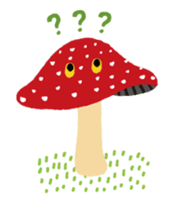 The happy-go-lucky mushrooms sticker #279939