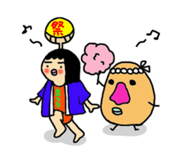 Mu-san&Mr.Hanadekakun Summer version sticker #280231