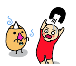 Mu-san&Mr.Hanadekakun Summer version sticker #280234