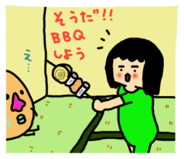 Mu-san&Mr.Hanadekakun Summer version sticker #280255