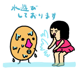 Mu-san&Mr.Hanadekakun Summer version sticker #280262