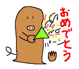 Life of a pretty pig bat sticker #280459