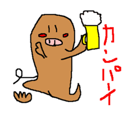 Life of a pretty pig bat sticker #280462