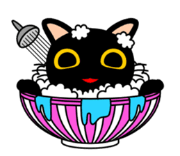 Bowl in cat sticker #281111
