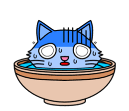 Bowl in cat sticker #281144