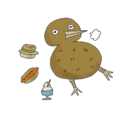 Chiwi the Kiwi bird sticker #281243