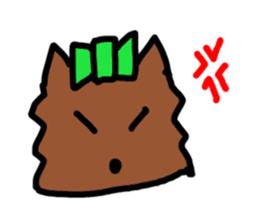 A cheerful Yorkshire terrier sticker #281312