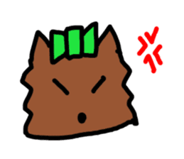 A cheerful Yorkshire terrier sticker #281312