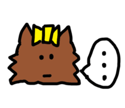 A cheerful Yorkshire terrier sticker #281315