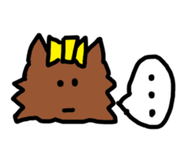 A cheerful Yorkshire terrier sticker #281315