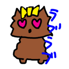 A cheerful Yorkshire terrier sticker #281325