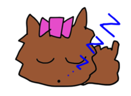 A cheerful Yorkshire terrier sticker #281327