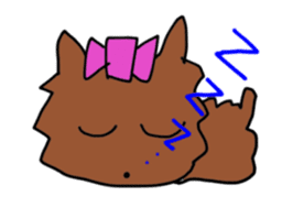 A cheerful Yorkshire terrier sticker #281327