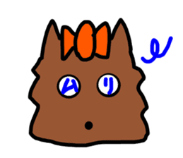 A cheerful Yorkshire terrier sticker #281330