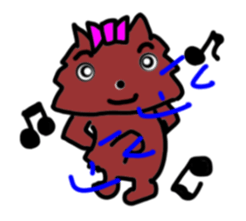 A cheerful Yorkshire terrier sticker #281334