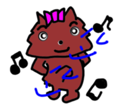 A cheerful Yorkshire terrier sticker #281334