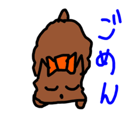 A cheerful Yorkshire terrier sticker #281340