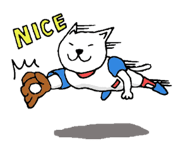 baseball cat sticker #281353